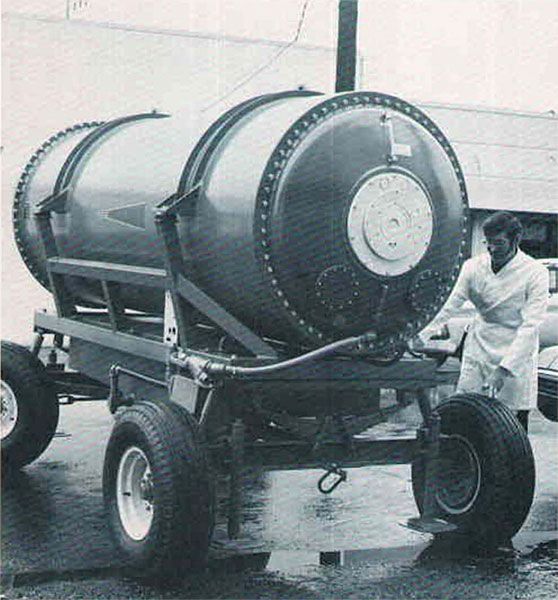 Submitted photo##McMinnville’s largest ever product was the 14-foot-long, 6,700-pound Febetron 705. Submitted photo##McMinnville’s largest ever product was the 14-foot-long, 6,700-pound Febetron 705.