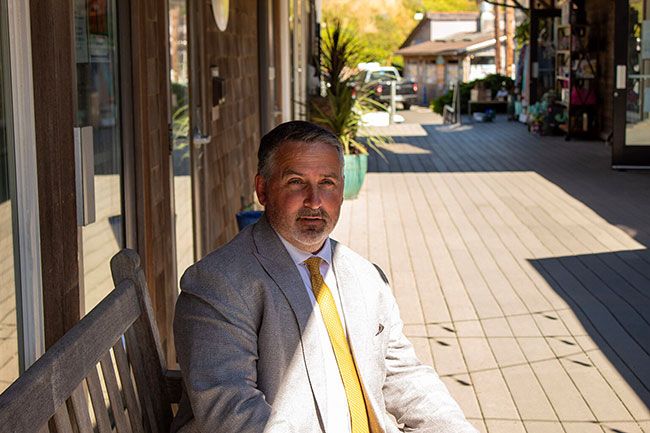 Mia Maldonado/Oregon Capital Chronicle##Rep. Cyrus Javadi, R-Tillamook, in Pacific City last week. Mia Maldonado/Oregon Capital Chronicle##Rep. Cyrus Javadi, R-Tillamook, in Pacific City last week.