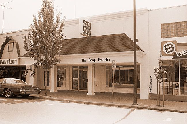 (July 30, 1980) ##The Grand Opening celebration for the new McMinnville office of Benj. Franklin Federal Savings and Loan Association at 216 E Third St. will be 9 a.m. to 5 p.m. on Thursday, July 31 with a ribbon-cutting ceremony at 9 a.m. Branch manager is Mark A. Sullivan. (July 30, 1980) ##The Grand Opening celebration for the new McMinnville office of Benj. Franklin Federal Savings and Loan Association at 216 E Third St. will be 9 a.m. to 5 p.m. on Thursday, July 31 with a ribbon-cutting ceremony at 9 a.m. Branch manager is Mark A. Sullivan.