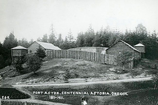 Image: Oregon Historical Society##This image is the earliest known drawing of Fort Astoria, done by Pacific Fur Co. employee Gabriel Franchere. Image: Oregon Historical Society##This image is the earliest known drawing of Fort Astoria, done by Pacific Fur Co. employee Gabriel Franchere.