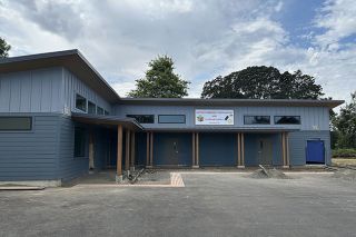 Submitted photo##Dayton Food Pantry’s new free-standing building features a section for storing food and packing boxes, and another section for sorting and cleaning clothes, then displaying them for families to “shop” for what they like. Volunteers will host a grand opening from 9:30 to 11:30 a.m. Saturday, Sept. 27.