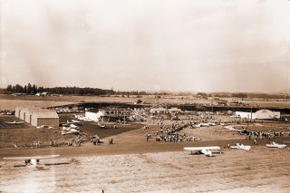 (Sept. 15, 1965) McMinnville’s airport was one of the busiest places in the state Sunday when more than 5,000 people turned out for the Home Built and Antique Fly-In. Proceeds from the all-day event will be used for airport improvement, according to a spokesman for the Yamhill chapter of the Oregon Pilots Association.