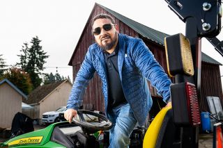 Rusty Rae/News-Register##Jose Lopez started his landscaping lawn maintenance 20 years ago with a lawnmower much less sophisticated than this one. He said hard work, persistence and a positive attitude have helped make his company a success. Rusty Rae/News-Register##Jose Lopez started his landscaping lawn maintenance 20 years ago with a lawnmower much less sophisticated than this one. He said hard work, persistence and a positive attitude have helped make his company a success.