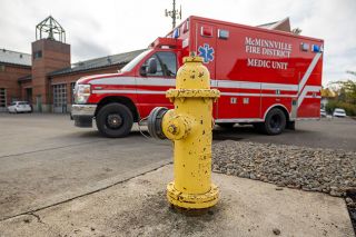 Rachel Thompson/News-Register##The city’s 1,153 fire hydrants are at the center of a debate between McMinnville Water & Light and McMinnville Fire District over charges for their use and maintenance.