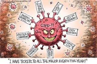 ##A Joe Heller cartoon from March 2020, as the pandemic was beginning to disrupt everyone’s plans.