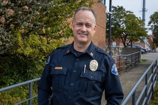 Rachel Thompson/News-Register##New McMinnville Police Captain Dan O’Loughlin will oversee patrol starting Monday following several weeks of training and introductions. Rachel Thompson/News-Register##New McMinnville Police Captain Dan O’Loughlin will oversee patrol starting Monday following several weeks of training and introductions.