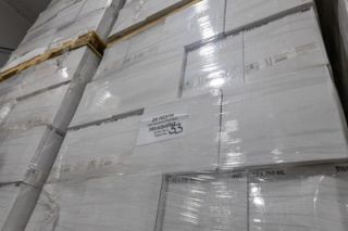 Rachel Thompson/News-Register##Several pallets of Sokol Blosser 2020 wines are stored in the winery’s warehouse as the company determines how it will dispose of them. Smoke taint from the 2020 Labor Day wildfires caused the wines to go bad as they aged in the bottle, leading to distributors returning pallets’ worth of product to the wineries.