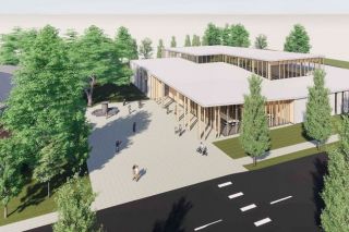 ##The originally proposed $115 million rec center pictured above was scaled down to $72.5 million facility in the final bond measure, which failed by 30 votes.