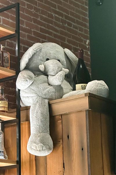 Kirby Neumann-Rea/News-Register##Note that the stuffy at The Pub is an elephant &mdash; but not a pink elephant.