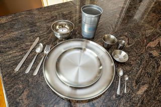 Rachel Thompson/News-Register##Zero Waste is offering reusable stainless steel plates, bowls, cups and utensils for local residents to check out for parties and other events. The free service is part of Zero Waste&rsquo;s efforts to eliminate the use of single-use plastics. The nonprofit also offers reusable dishes for eating at the McMinnville Farmers Market May through October.