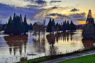 Rusty Rae/News-Register file photo##Heavy rains this winter effectively altered the landscape at times, such as at The Nines golf course south of McMinnville where, in this Dec. 19, 2025, photo, the Yamhill River seemed to spread a couple hundred yards wide.