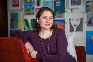 Rachel Thompson/News-Register##Amanda Farmer has found healing through her art and art therapy programs. She went through advocacy training with Henderson House in order to teach therapeutic art at the program for survivors of domestic violence and sexual abuse.