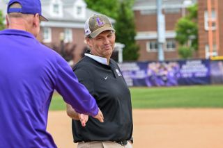 Rusty Rae/News-Register file photo##Jackson Vaughn shakes the hand of Linfield Athletic Director Scott Brosious following the team&rsquo;s 5-3 win on May 17, 2025 to win the NCAA McMinnville Oregon Regional. Vaughn&rsquo;s 900th career win is fourth-best of all active NCAA coaches and eighth all-time in college softball history.