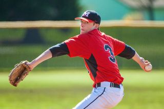 News-Register File Photo##Chris Haddeland fires home during a Grizzlies&rsquo; victory over Century on April 8, 2011. Haddeland stuck out 13 and allowed two hits over the seven-inning outing. On May 2, Haddeland will be inducted into the MHS Hall of Fame for his success on the field and stellar representation of McMinnville through frequent outings like those pictured.