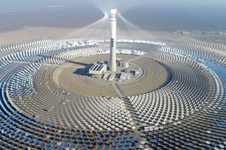 Wikicommons photo##A solar power plant in Hami, China.