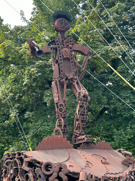 Kirby Neumann-Rea/News-Register##&ldquo;Rusty the Logger&rdquo; is worth a closer look, but be careful crossing the street.