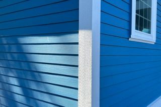 Photos by Kirby Neumann-Rea/News-Register##The matching blue (Ocean? Royal?) at Bill&rsquo;s Market and Leard-Kelty Estate (below).