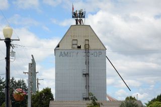 Emily Bonsant/News-Register##The Amity Co-op grain silo is among the historic sites around town that will be highlighted in the &ldquo;Amity &ndash; On the Map&rdquo; signage project.