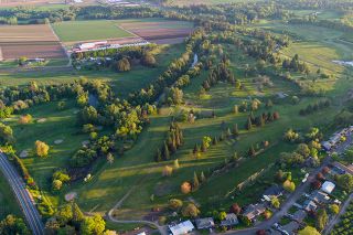 Photo courtesy of Cade Welch##The Preserve at dusk. The historic manor on the property was renovated by new owners to become an event center.