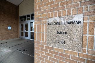 Rachel Thompson/News-Register##Faulconer-Chapman School in Sheridan is named for the two founding families of the West Valley town. A.B. Faulconer is credited with being the first white settler to establish a claim on the north shore of the South Yamhill River.