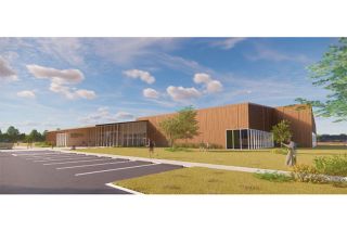 City of McMinnville graphic##A rendering of the latest design for a proposed recreation, aquatic and community center being planned for the corner of Riverside Drive and Marsh Lane. The McMinnville City Council agreed this week to delay a bond measure until May of next year.