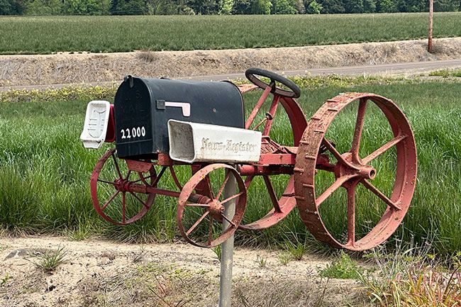 Kirby Neumann-Rea/News-Register##Did Chuck Kadell miss this tractor, on Old Bethel Road, Amity?