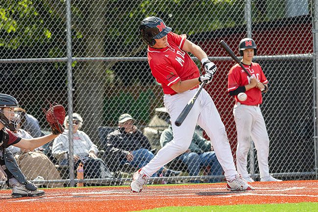 Nathan Ecker/News-Register##Daniel Dillworth connects for a base hit in Mac’s 7-4 loss to Southridge on Sunday at Patton Middle School. Outside of his on the field contributions, Dillworth was the loudest voice from the dugout at all times through the summer season. Nathan Ecker/News-Register##Daniel Dillworth connects for a base hit in Mac’s 7-4 loss to Southridge on Sunday at Patton Middle School. Outside of his on the field contributions, Dillworth was the loudest voice from the dugout at all times through the summer season.