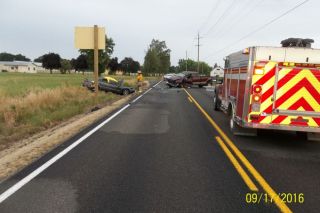 Oregon State Police submitted photo##A Dayton woman was killed Wednesday night in a two-vehicle crash south of Dayton on Wallace Road.