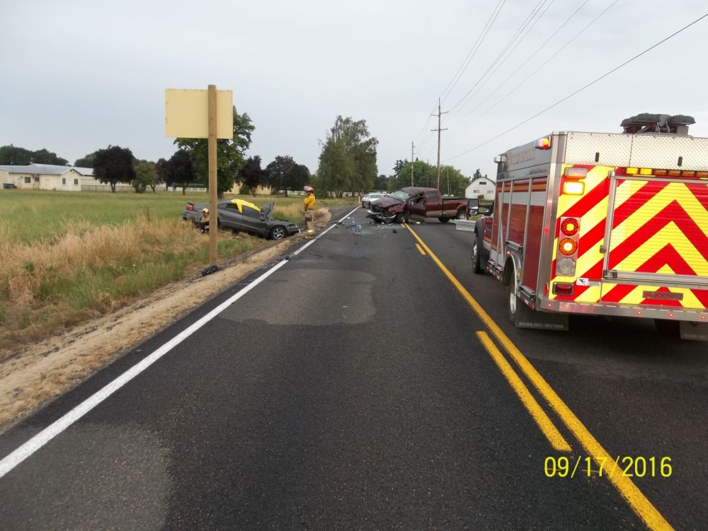 Oregon State Police submitted photo##A Dayton woman was killed Wednesday night in a two-vehicle crash south of Dayton on Wallace Road.