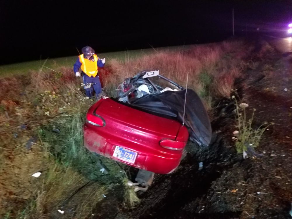 Oregon State Police submitted photos##A Carlton man, driving this car, was killed Thursday night in a two-vehicle crash south of Monmouth on Highway 99W.