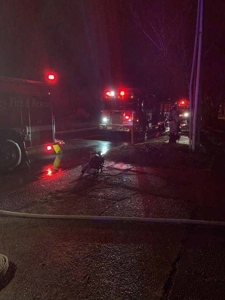 Photo courtesy Tualatin Valley Fire & Rescue##Tenants were rescued from a Newberg apartment fire early Tuesday morning.