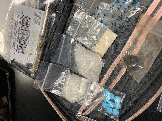 Photos courtesy Yamhill County Sheriff s Office##Drugs were seized from the two arrested subjects.