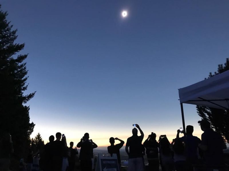 Submitted by Tkeisha Wydro##At the Delphian School eclipse event.