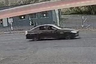Photo courtesy Oregon State Police##Suspect vehicle in fatal Highway 18 road rage shooting.